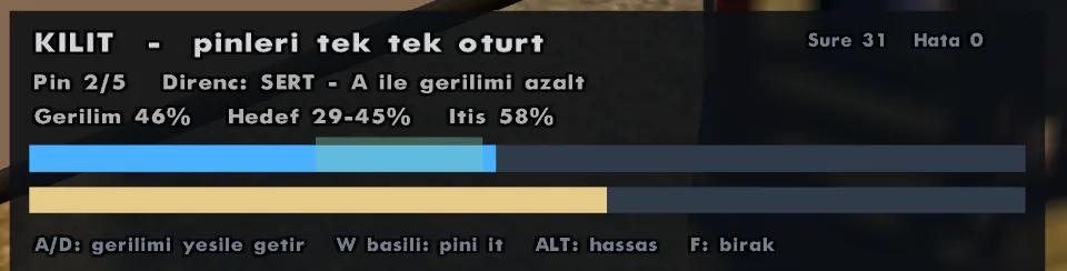 İkinci pin sert çıktı: hedef aralık daraldı, gerilimi azaltmak gerekiyor.