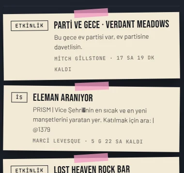 İlanlar: şehrin panosu