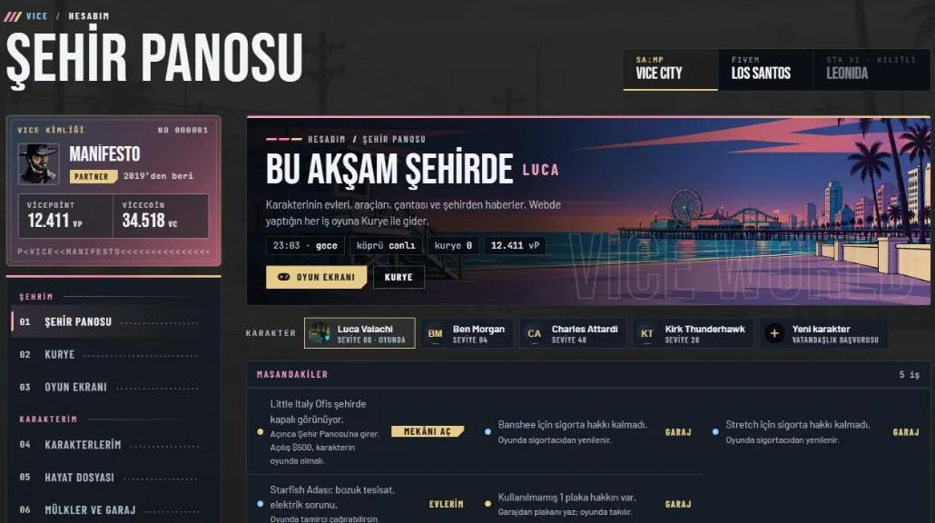Hesabım: Bu akşam şehirde