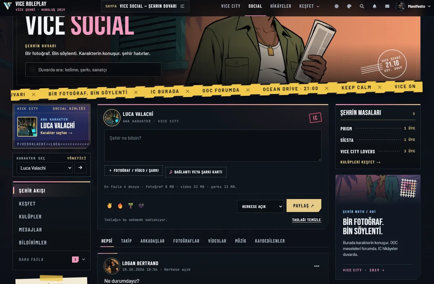 Vice Social: Şehrin duvarı