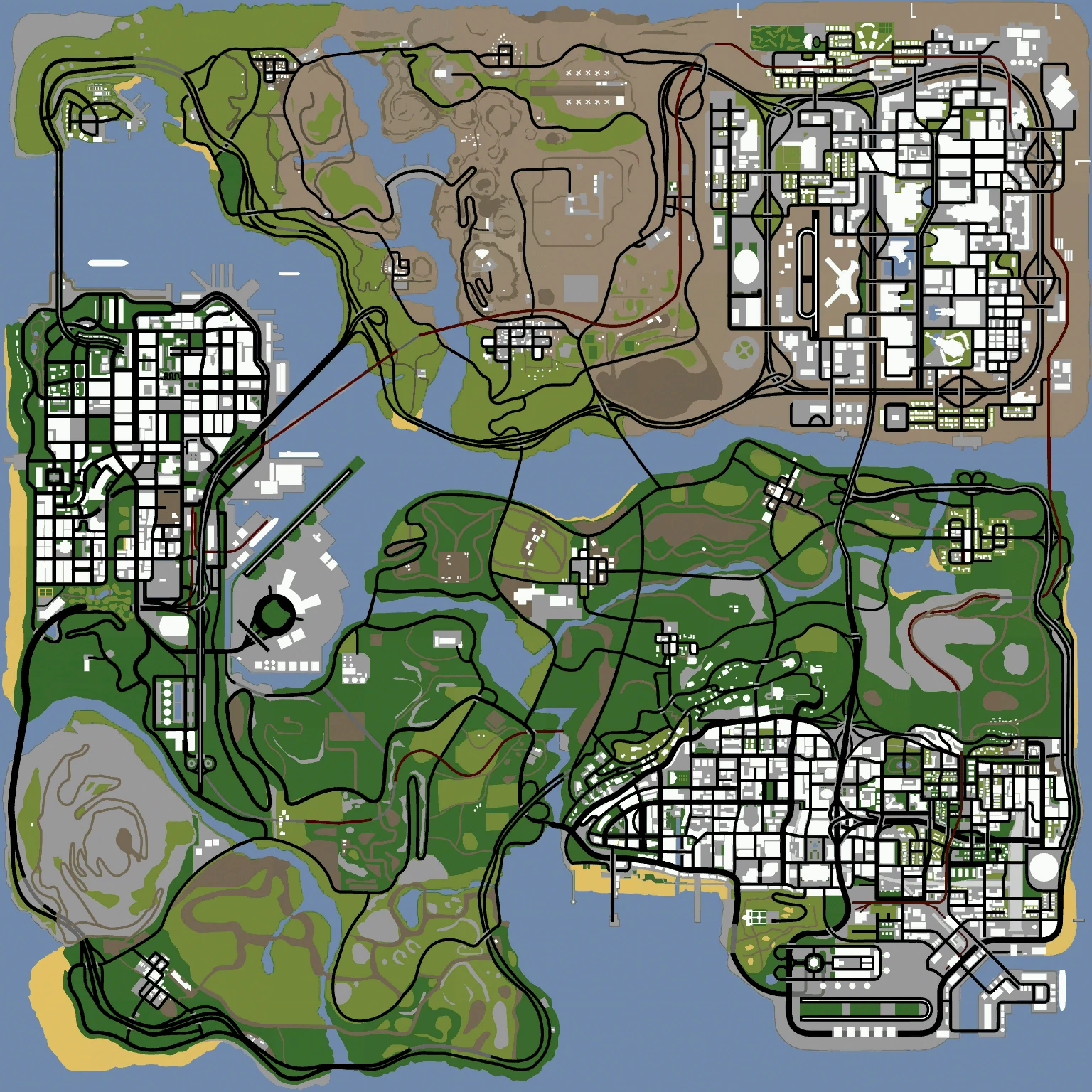The San Andreas map.