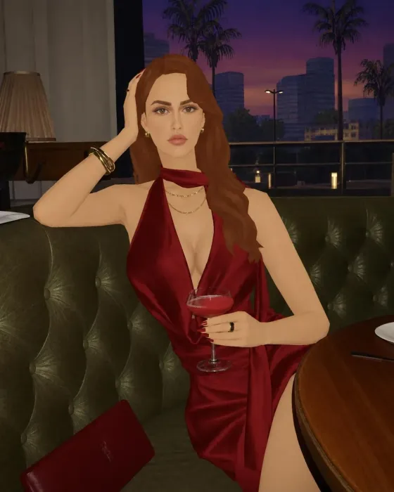 Luciana Sinclair: crimson composure’🍷
